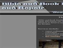 Tablet Screenshot of biblebookbindery.org